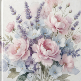 Poetry collection with a floral watercolor cover design